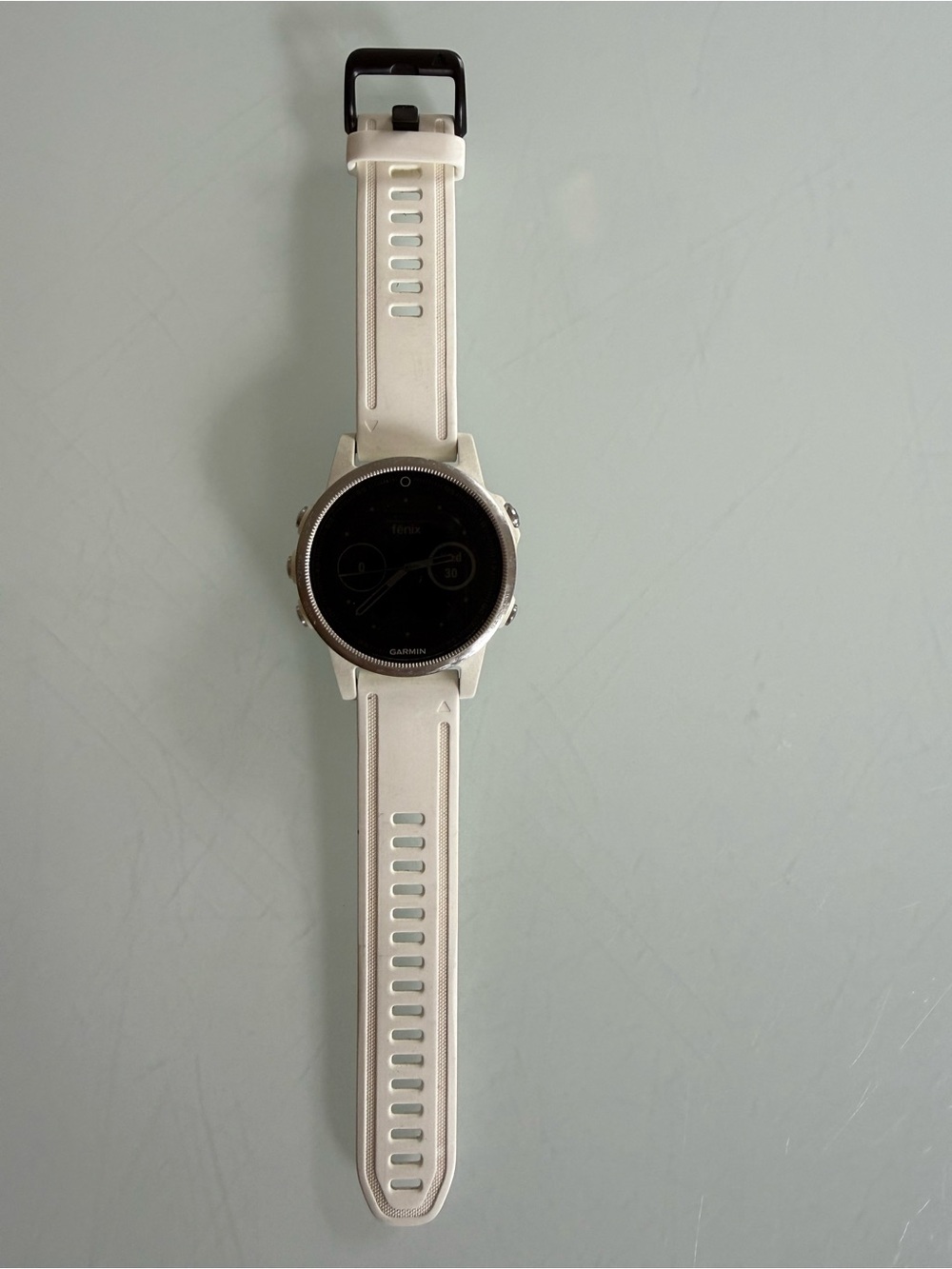 Garmin Fenix 5S White Smartwatch with Silicone Strap